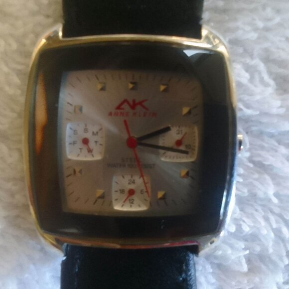 Anne Klein original watch with Japan movt/stainless steel case, etc.